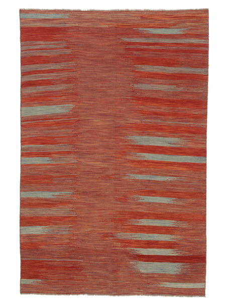  Kilim Moderno Tapete 163X250 Lã Vermelho Escuro/Castanho Carpetvista