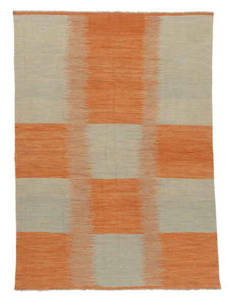 Alfombra Kilim Moderno 175X252 Marrón/Naranja (Lana, Afganistán)