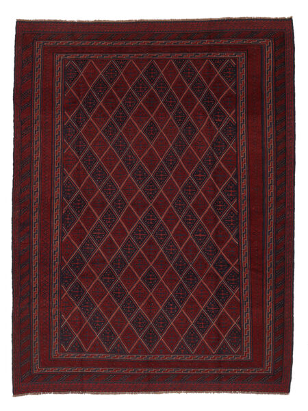 210X275 Kelim Golbarjasta Matta Orientalisk Svart/Mörkröd (Ull, Afghanistan) Carpetvista