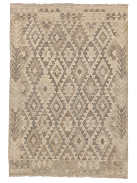  Kelim Afghan Old Style Teppe 128X182 Oransje/Brun Carpetvista