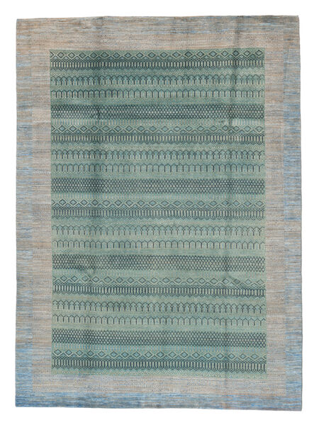  220X301 Moderni Afghan Fine Matot Matto Vihreä/Harmaa Afganistan Carpetvista