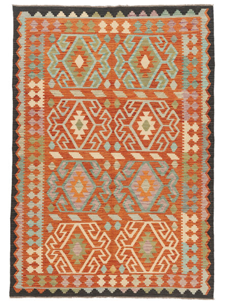  Kilim Afgán Old Style 170X245 Gyapjúszőnyeg Barna/Zöld Carpetvista