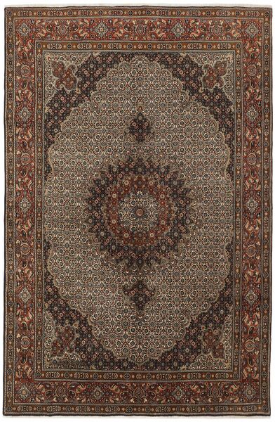  Orientalischer Moud Teppich 193X293 Braun/Schwarz Wolle, Persien/Iran