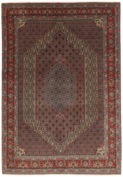  195X290 Senneh Rug Brown/Black Persia/Iran