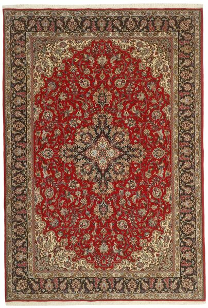  200X295 Qum Kork/Mătase Covor Maro/Dark Red Persia/Iran
