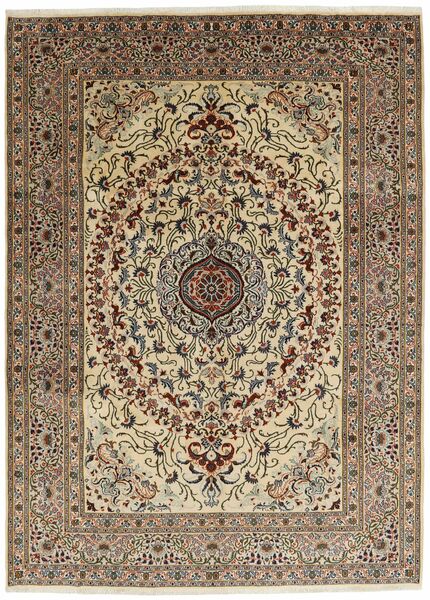  Moud Sherkat Farsh Vloerkleed 250X349 Perzisch Wol Bruin/Oranje Groot