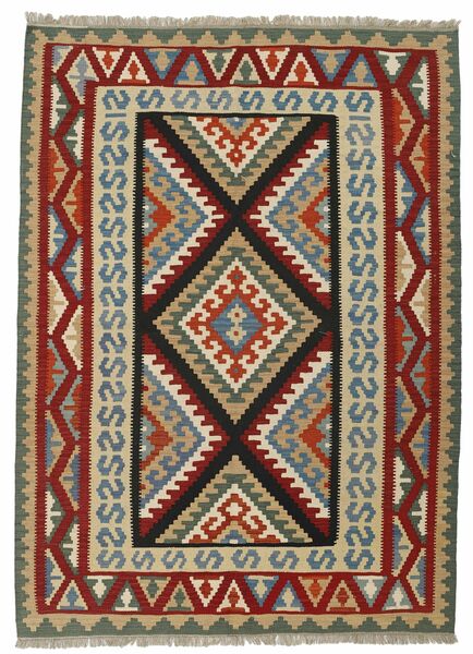 179X245 Dywan Kilim Orientalny Brunatny/Ciemnoczerwony (Wełna, Persja/Iran)