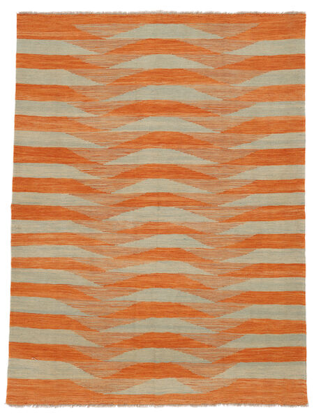  Kilim Modern Rug 150X201 Wool Brown/Orange Small Carpetvista