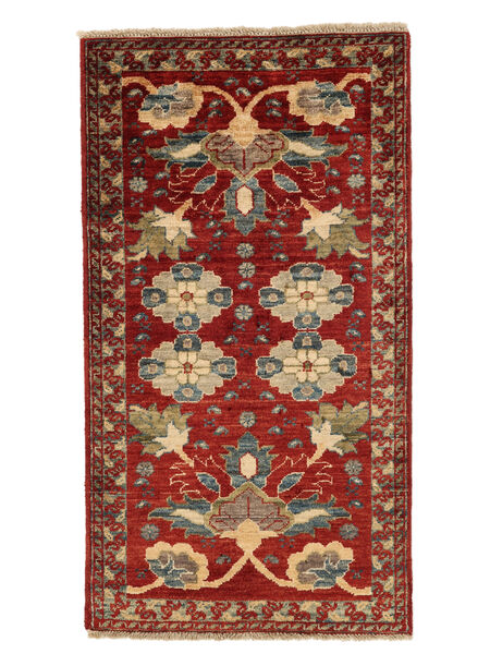  Orientalisk Ziegler Matta 56X103 Mörkröd/Brun Ull, Afghanistan Carpetvista