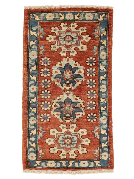 Ziegler Tæppe 53X95 Mørkerød/Brun Uld, Afghanistan Carpetvista