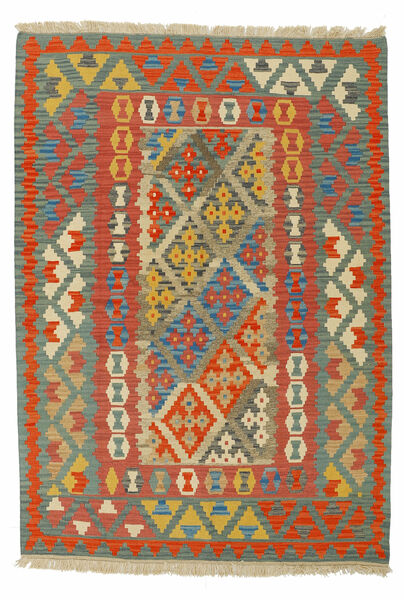  Orientalsk Kilim Tæppe 165X235 Mørkerød/Mørkegrøn Uld, Persien/Iran