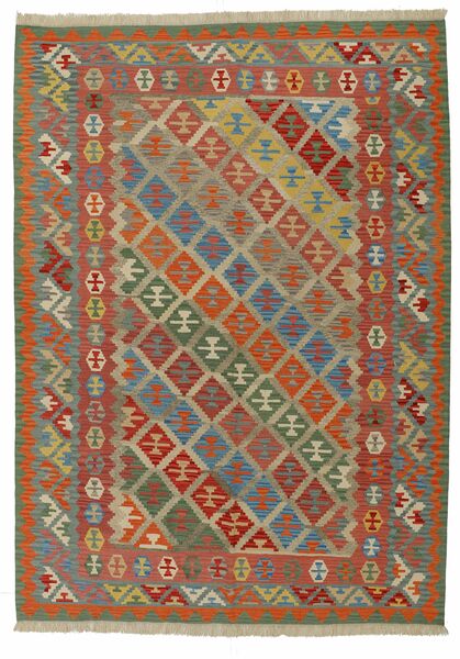 Kilim Teppe 248X335 Brun/Mørk Rød Ull, Persia/Iran