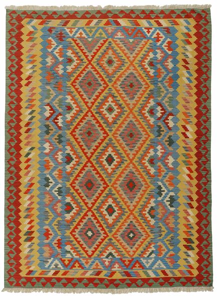  Orientalsk Kilim Tæppe 256X335 Mørkerød/Brun Stort Uld, Persien/Iran