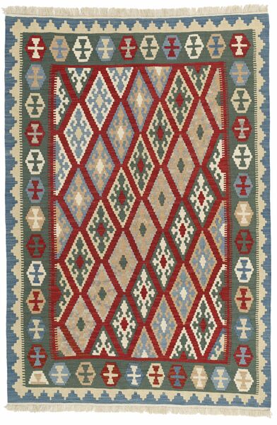 Χαλι Περσικό Kilim 155X207 Σκούρο Κόκκινο/Μαύρα (Μαλλί, Περσικά/Ιρανικά)