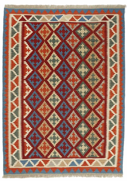 Dywan Orientalny Kilim 149X200 Ciemnoczerwony/Pomarańczowy (Wełna, Persja/Iran)