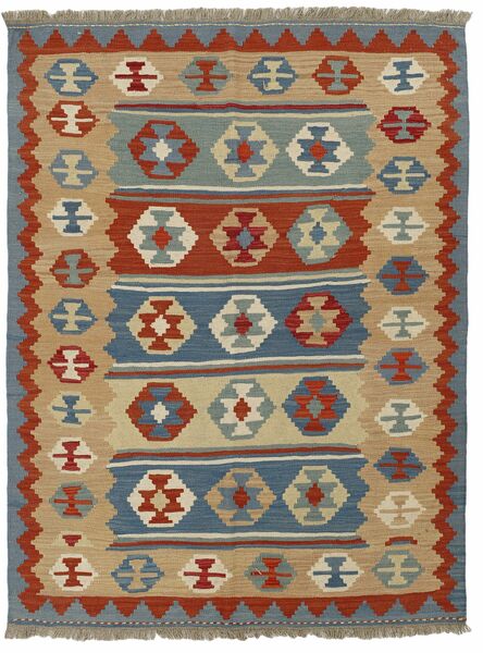  Perzisch Kilim Vloerkleed 150X198 Bruin/Donkerrood (Wol, Perzië/Iran)