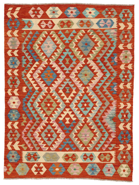  Kelim Afghan Old Style Teppe 146X199 Mørk Rød/Grønn Carpetvista