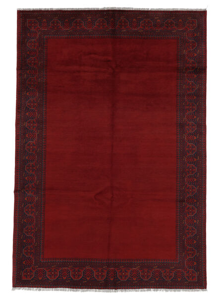 Alfombra Afghan Khal Mohammadi 188X275 Negro (Lana, Afganistán)