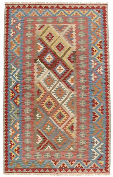 190X302 Kilim Matta Orientalisk Mörkröd/Brun (Ull, Persien/Iran)