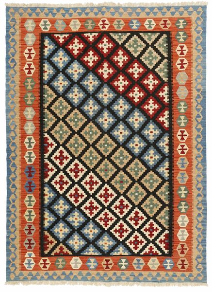 Kilim Rug Rug 176X233 Black/Orange Wool, Persia/Iran