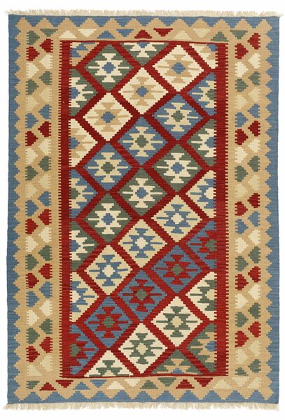  Persisk Kilim Matta 167X240 Mörkgrå/Mörkröd (Ull, Persien/Iran)