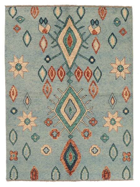  Moroccan Berber - Afghanistan 172X237 Dywan Wełniany Zielony/Brunatny Carpetvista