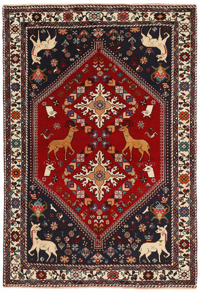 Alfombra Persa Qashqai 130X189 Negro/Marrón (Lana, Persia/Irán)