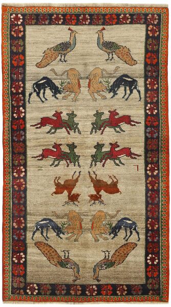  Qashqai Rug 112X206 Persian Wool Brown/Black Small