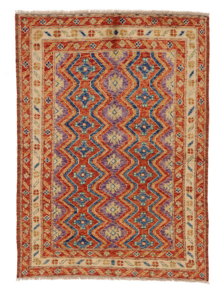 121X175 Moroccan Berber - Afghanistan Matta Modern Brun/Mörkröd (Ull, Afghanistan) Carpetvista