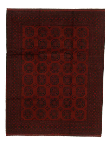  Afghan Fine Vloerkleed 310X393 Zwart Carpetvista