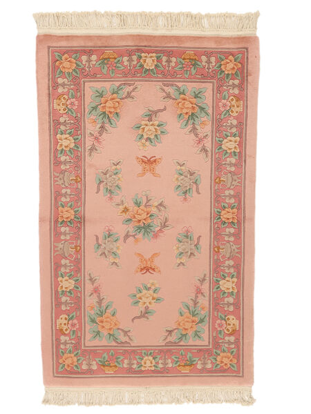  Oosters China 90 Line Vloerkleed 91X152 Bruin/Oranje Wol, China Carpetvista