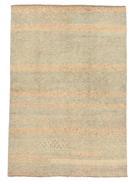  Berber Style Tappeto 159X232 Di Lana Arancione/Giallo Scuro Piccolo Carpetvista