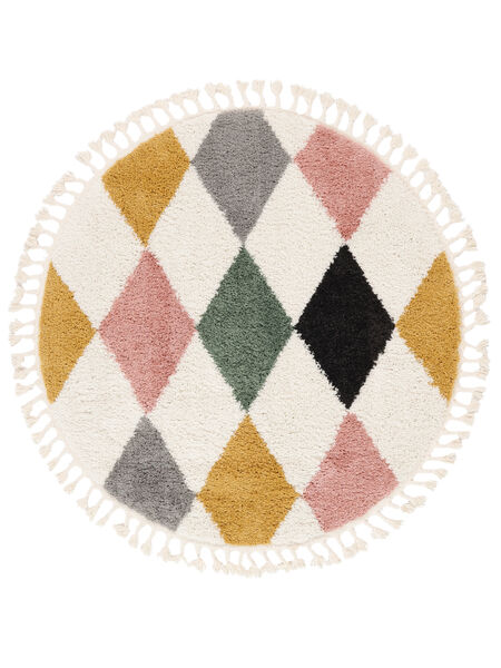  Kids Rug Shaggy Ø 150 Jester Multicolor Round Small