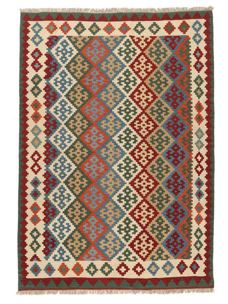 202X291 Tappeto Orientale Kilim Ghashghai Rosso Scuro/Nero ( Persia/Iran) Carpetvista