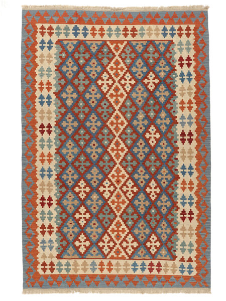 204X301 Alfombra Kilim Gashgai Oriental Rojo Oscuro/Gris Oscuro (Persia/Irán) Carpetvista