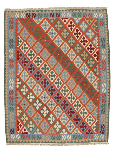 Tapete Kilim Ghashghai 273X350 Vermelho Escuro/Amarelo Escuro Grande ( Pérsia/Irão)