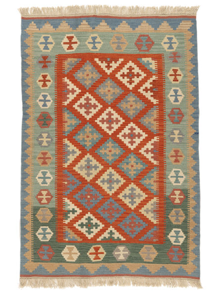 Kelim Ghashghai Teppich 119X175 Dunkelgrün/Braun Persien/Iran Carpetvista