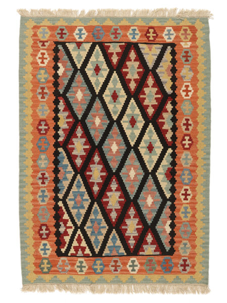 Alfombra Persa Kilim Gashgai 127X178 Marrón/Negro ( Persia/Irán)