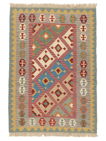 Dywan Perski Kilim Kaszkaj 126X183 Pomarańczowy/Ciemny Żółty ( Persja/Iran)