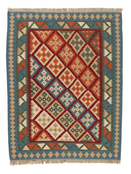 155X203 Kelim Ghashghai Vloerkleed Oosters Donkerrood/Bruin ( Perzië/Iran) Carpetvista