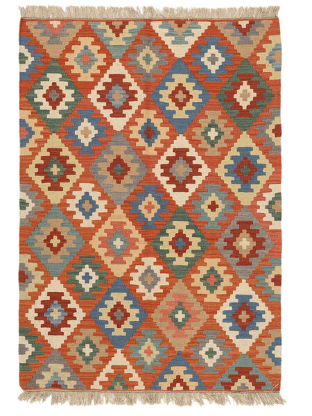  Kilim Qashqai Szőnyeg 123X176 Perzsa Sötétpiros/Narancssárga Kicsi Carpetvista