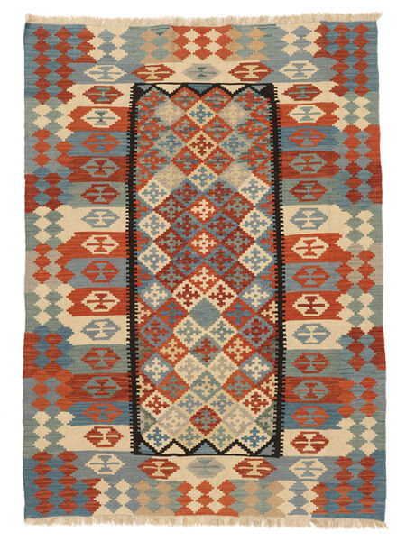 172X244 Dywan Kilim Kaszkaj Orientalny Ciemnoczerwony/Ciemnoszary (Persja/Iran) Carpetvista