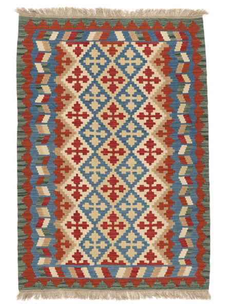 123X177 Tappeto Kilim Ghashghai Orientale Rosso Scuro/Arancione (Persia/Iran) Carpetvista