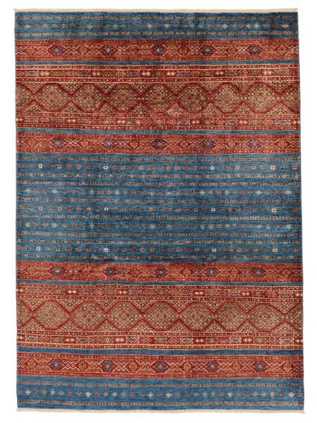  Shabargan Teppich 214X295 Dunkelrot/Dunkelblau Carpetvista