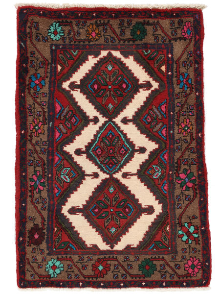  Asadabad Dywan 76X120 Perski Wełniany Czarny/Ciemnoczerwony Mały Carpetvista