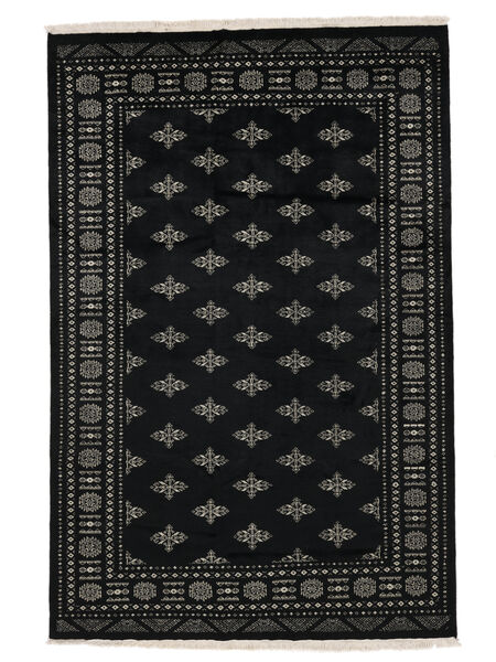  Pakistański Bucharski 2Ply Dywan 166X251 Wełniany Czarny/Ciemny Żółty Carpetvista