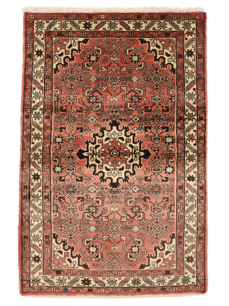 Alfombra Hosseinabad 105X157 Marrón/Negro (Lana, Persia/Irán)