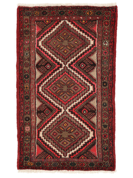 73X125 Dywan Orientalny Asadabad Czarny/Ciemnoczerwony (Wełna, Persja/Iran) Carpetvista