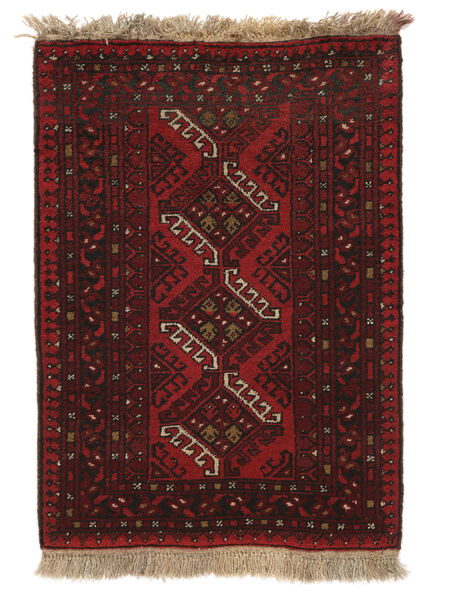  75X109 Medaljong Liten Afghan Fine Matta Ull, Carpetvista