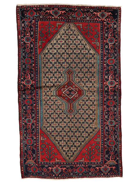 130X222 Tapete Oriental Koliai Preto/Vermelho Escuro (Lã, Pérsia/Irão) Carpetvista